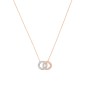 Swarovski Stone Multi-Coloured Rose Gold Tone Plated Necklace 5414999