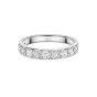 18ct White Gold Baguette & Round Brilliant Cut 0.70ct Diamond Cross Eternity Ring