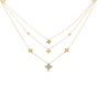 Roberto Coin 18ct Yellow Gold Princess Flower 0.35ct Diamond Necklace ADR777CL1079 YG 