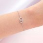 Olivia Burton Bejewelled Interlink Silver Bracelet Lifestyle