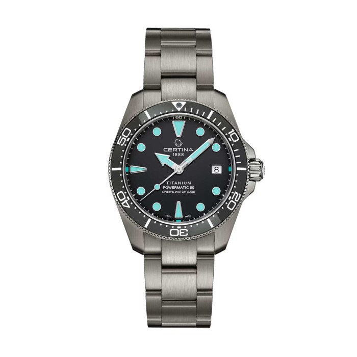 Certina DS Action Diver 38mm Titanium Watch C048.807.44.081.00