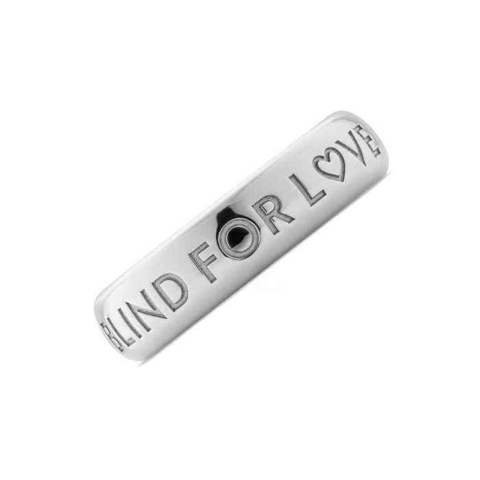 Gucci Blind for Love Silver 5mm Ring YBC843576001