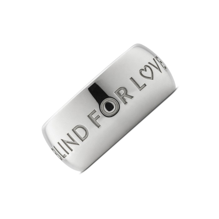 GUCCI Blind for Loveリング 9号 Gucci Blind For Love Silver 9mm Ring YBC843583001