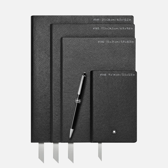 Montblanc Notebook #146 Small Black Lined MB113294