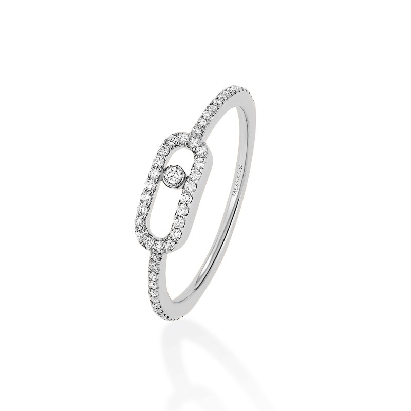 Move Uno Pavé White Gold 0.15ct Diamond Ring 05630-WG