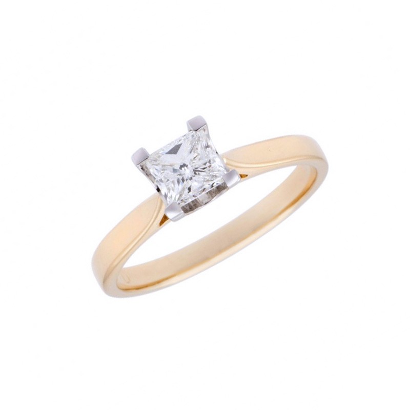18ct Yellow Gold 0.75ct Diamond Solitaire Ring