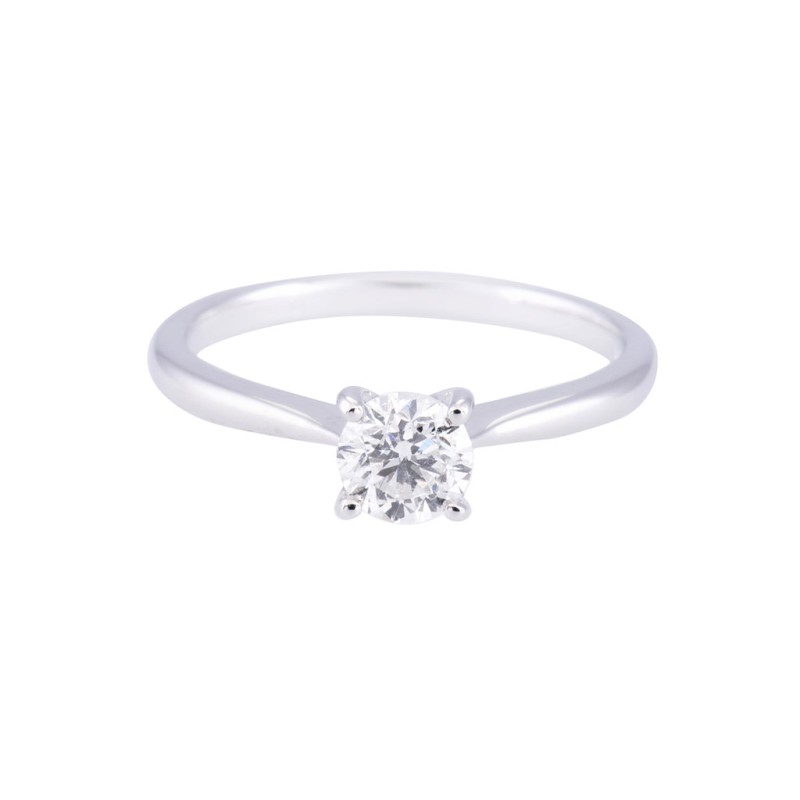 18ct White Gold 0.50ct Round Brilliant Diamond Solitaire