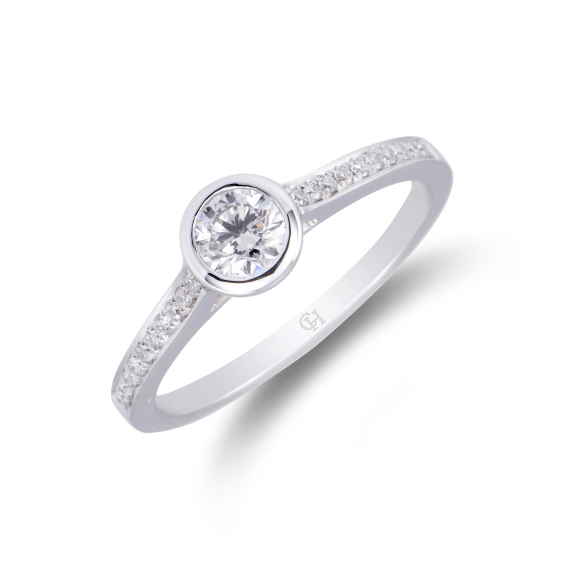 18ct White Gold 0.50ct Diamond Solitaire Ring