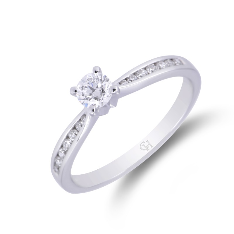 18ct White Gold 0.50ct Diamond Solitaire Ring