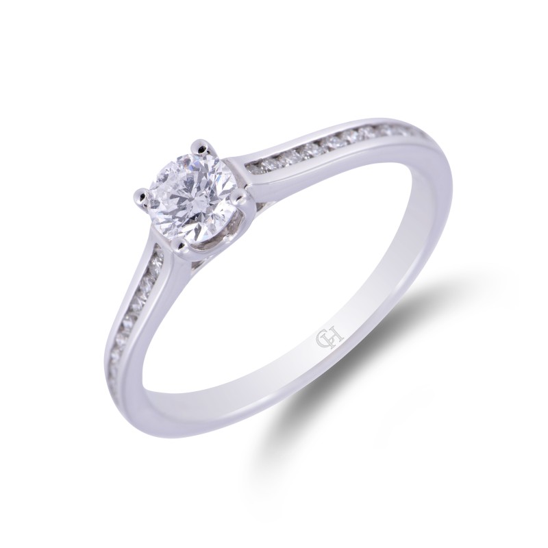 18ct White Gold 0.50ct Diamond Solitaire Ring