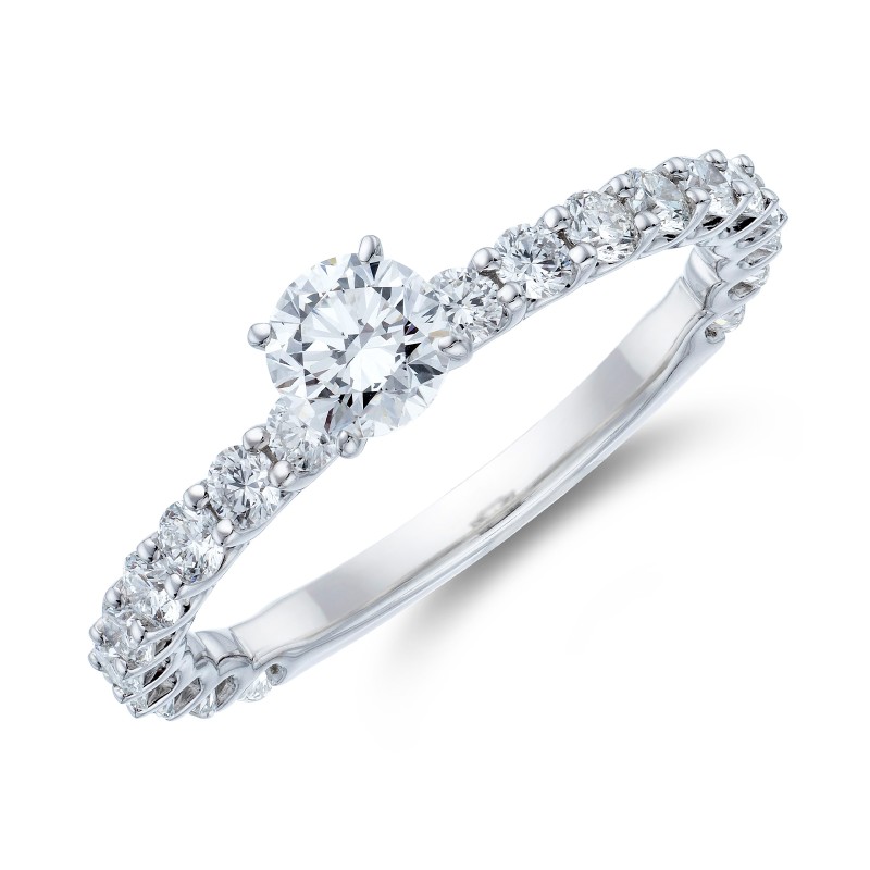 18ct White Gold Brilliant Cut 1.40ct Diamond Solitaire Ring