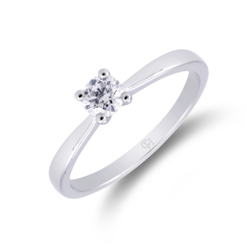 Platinum Brilliant Cut 0.33ct Diamond Solitaire Ring