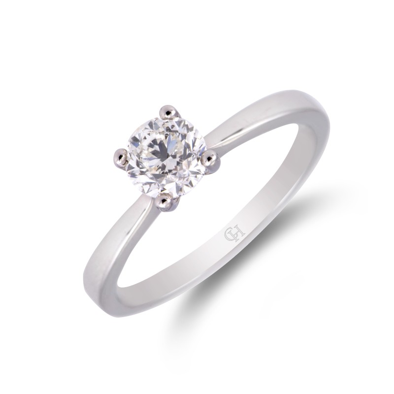 Platinum Brilliant Cut 0.75ct Diamond Solitaire Ring