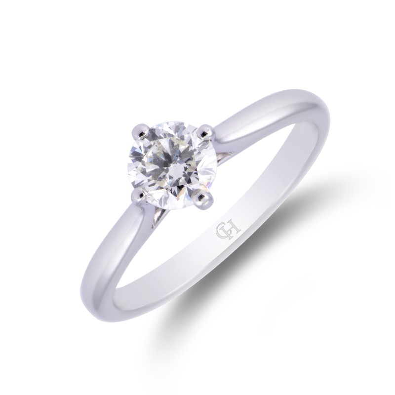 Platinum Brilliant Cut 0.75ct Diamond Solitaire Ring
