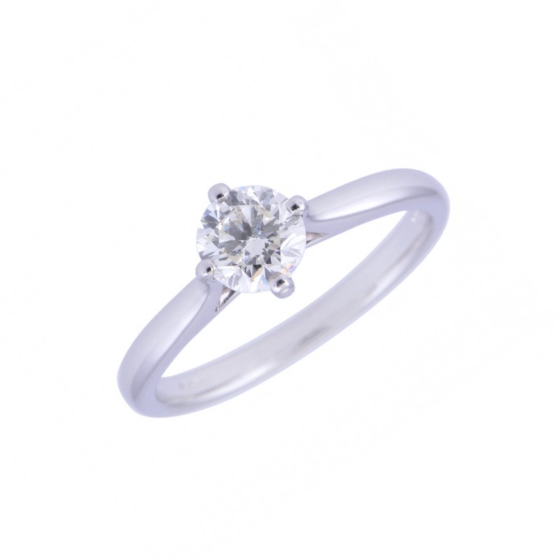 Platinum Brilliant Cut 0.50ct Diamond Solitaire Ring