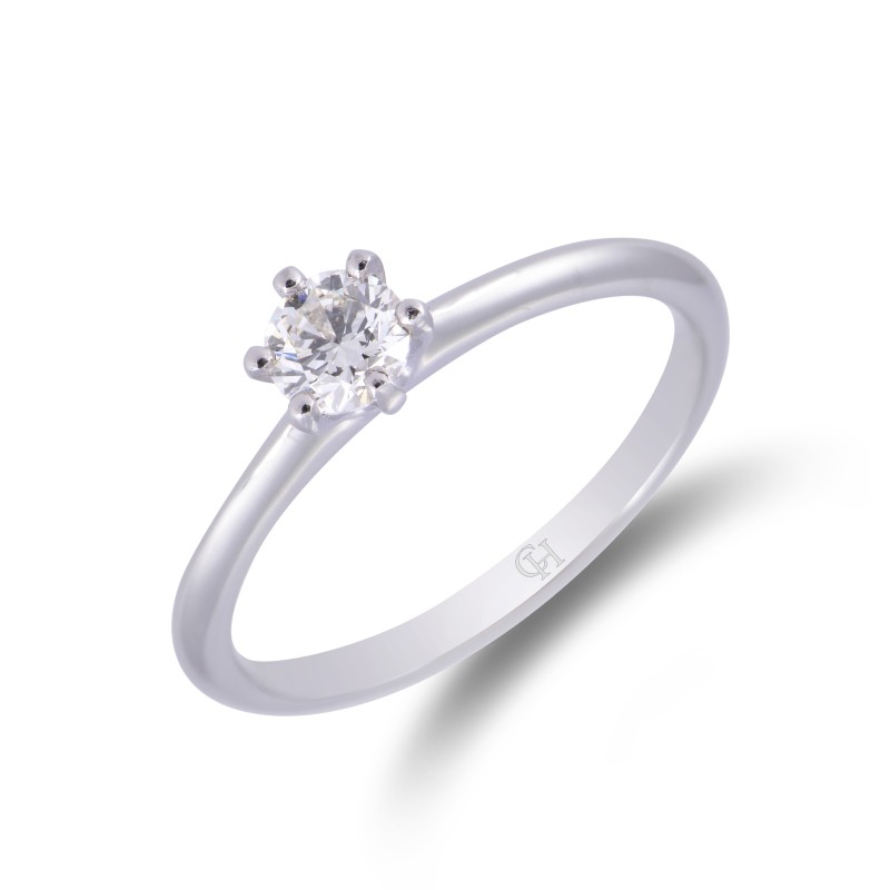 Platinum Brilliant Cut 0.33ct Diamond Solitaire Ring