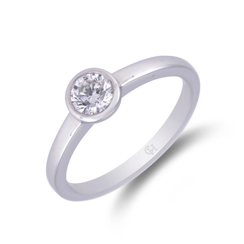 Platinum 0.50ct Diamond Solitaire Ring
