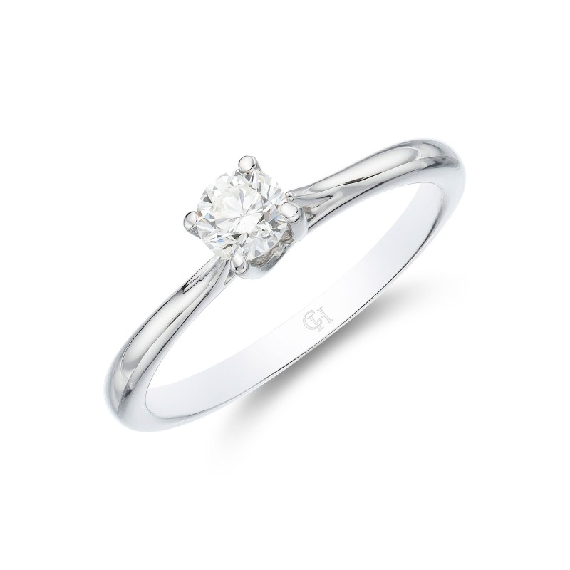 Platinum Brilliant Cut 0.25ct Diamond Solitaire Ring