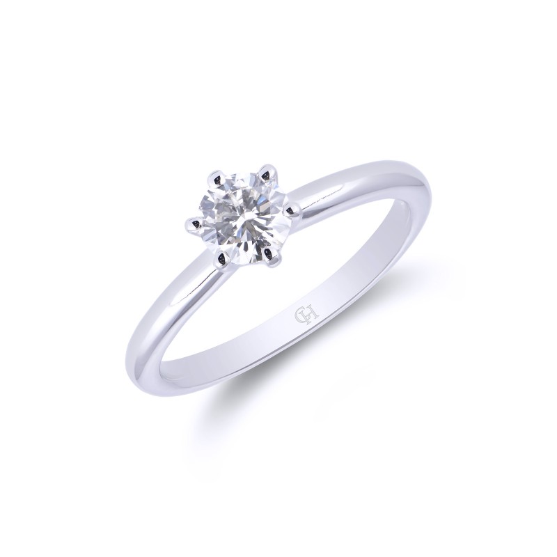 Platinum Brilliant Cut 0.40ct Diamond Solitaire Ring
