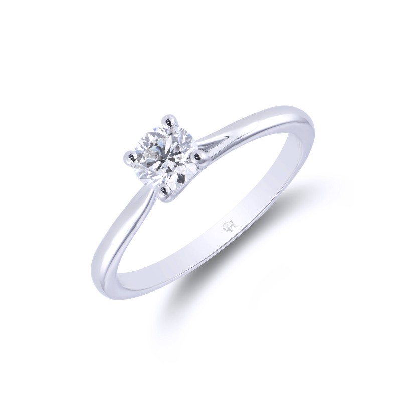 Platinum Brilliant Cut 0.40ct Diamond Solitaire Ring