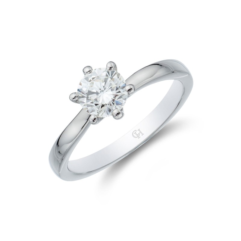 Platinum Brilliant Cut 0.75ct Diamond Solitaire Ring