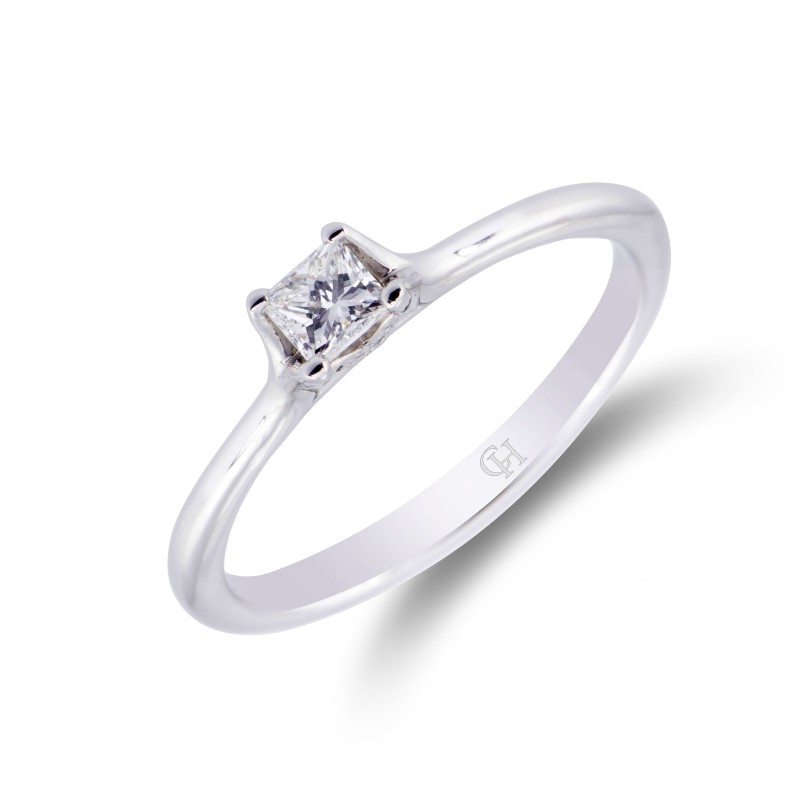 Platinum 0.25ct Diamond Solitaire Ring