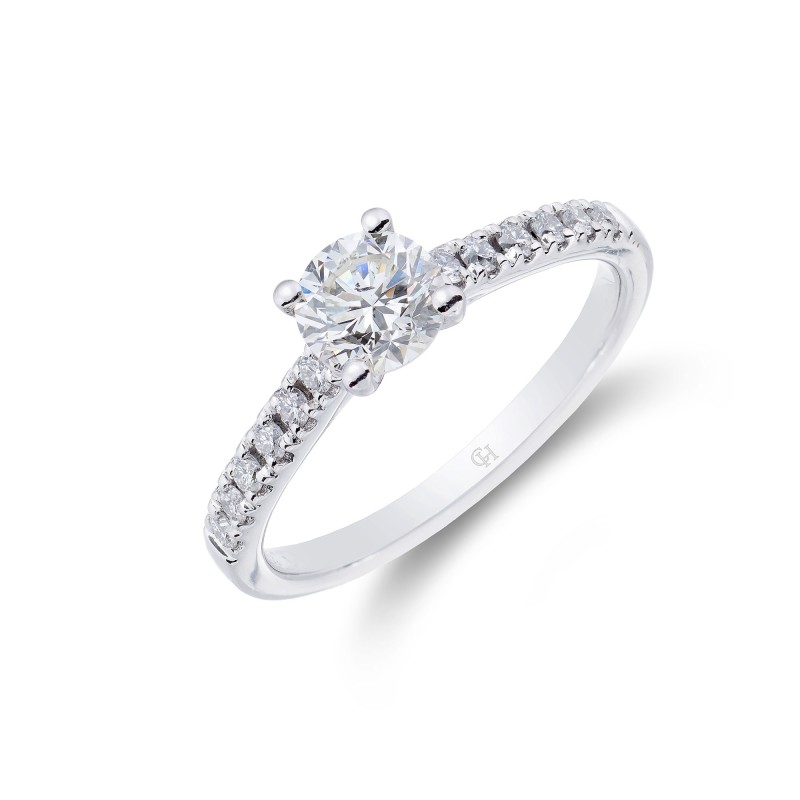 Platinum 0.75ct Diamond Solitaire Ring