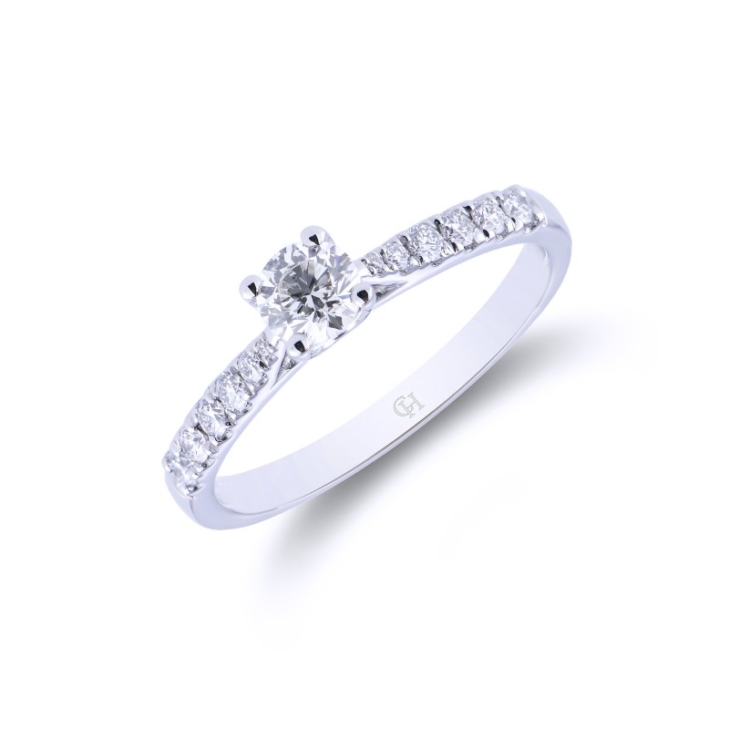 Platinum Brilliant Cut 0.45ct Diamond Solitaire Ring