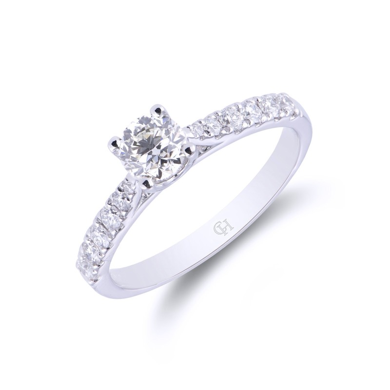Platinum Brilliant Cut 0.75ct Diamond Solitaire Ring