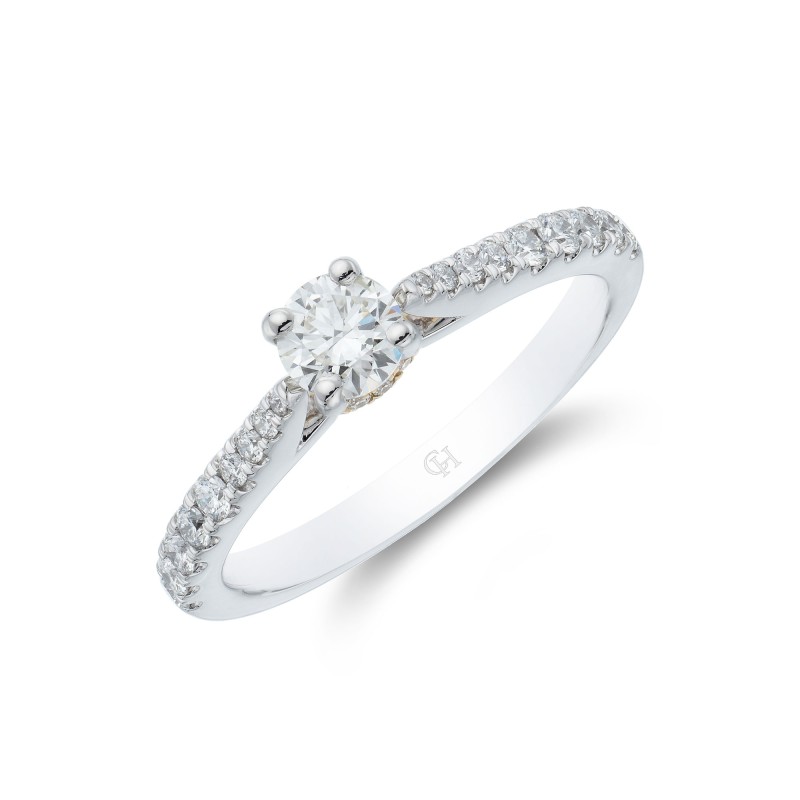 Platinum Brilliant Cut 0.33ct Diamond Solitaire Ring