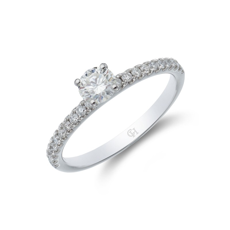 Platinum Brilliant Cut 0.33ct Diamond Solitaire Ring