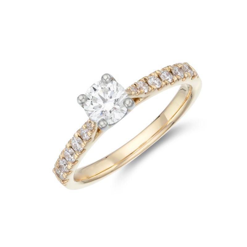 18ct Yellow Gold Brilliant Cut 0.70ct Diamond Solitaire Ring