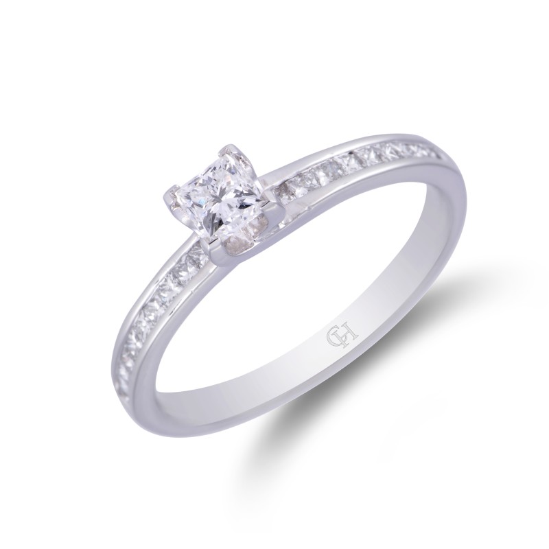 Platinum 0.50ct Diamond Solitaire Ring