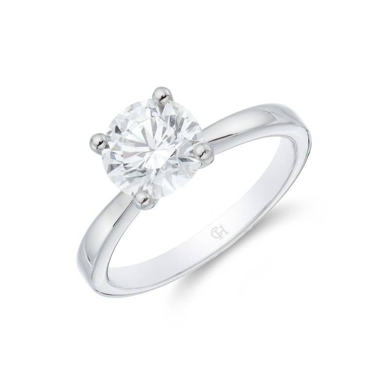 Platinum Brilliant 1.70ct Diamond Solitaire Ring