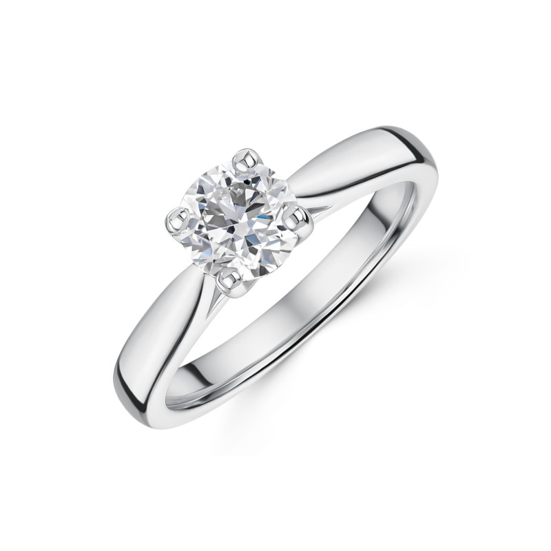 Platinum Round Brilliant Cut 1.00ct Diamond Solitaire