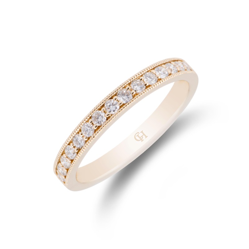 18ct Yellow Gold Approx 0.25ct Round Brilliant Diamond Eternity Ring