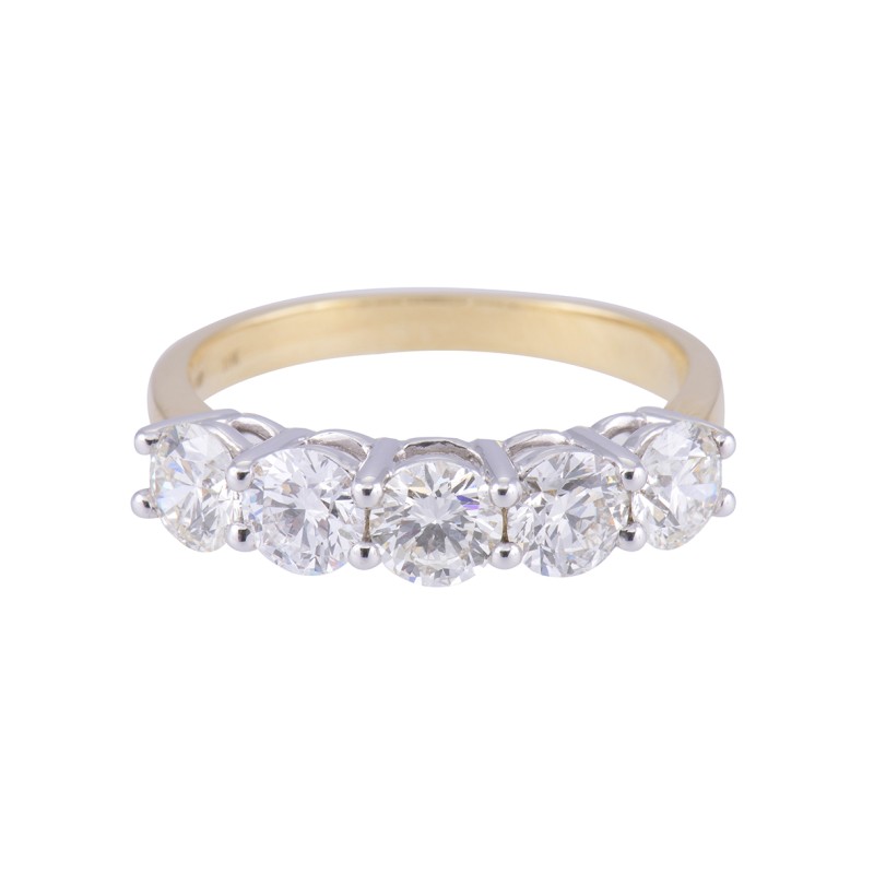 18ct Yellow Gold Approx 2.00ct Round Brilliant Diamond Eternity Ring