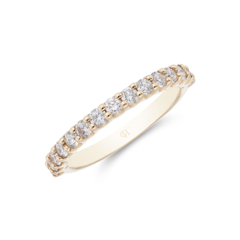18ct Yellow Gold Brilliant Cut 0.53ct Diamond Eternity Ring