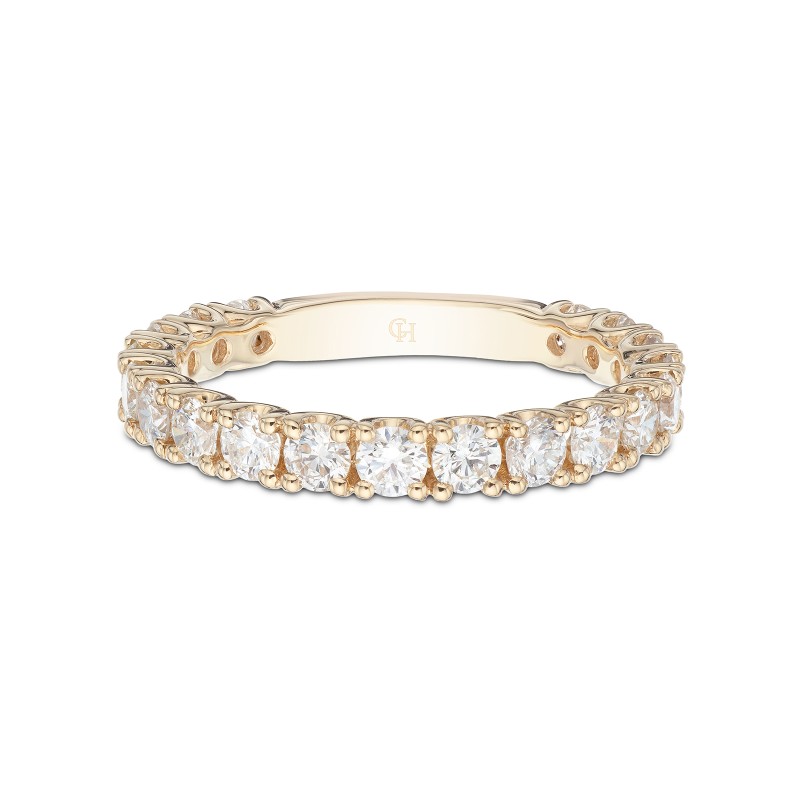 18ct Yellow Gold Round Brilliant Diamond 1.40ct Eternity Ring