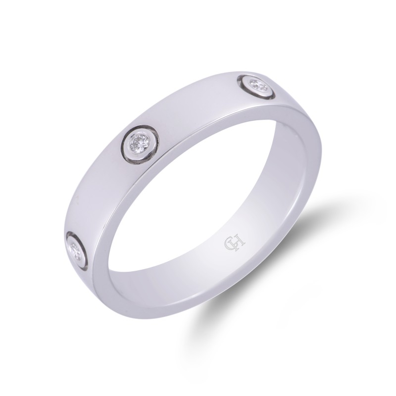 18ct White Gold 0.10ct Diamond Eternity Ring