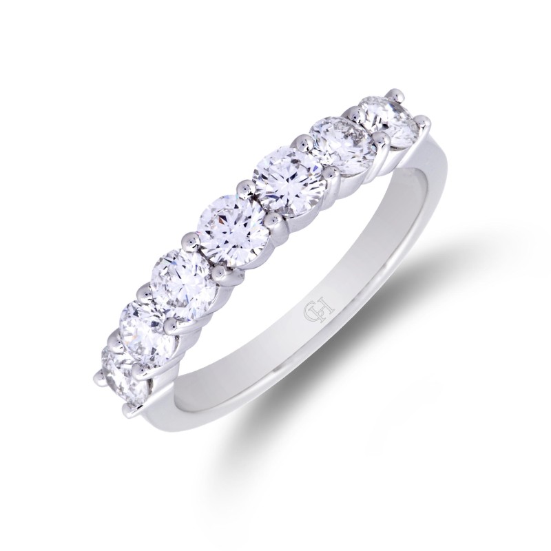 Platinum Approx 1.20ct Round Brilliant Diamond Eternity Ring
