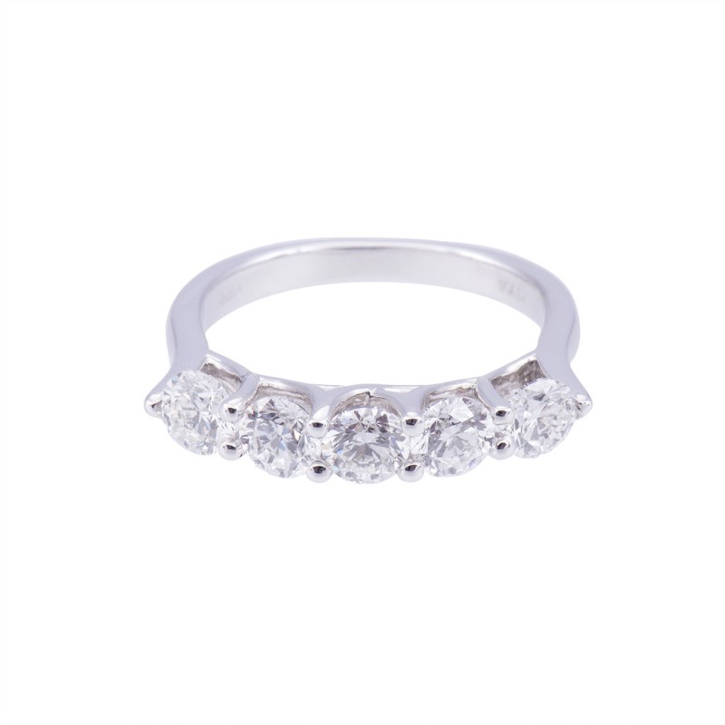 Platinum Approx 1.50ct Round Brilliant Diamond Eternity Ring