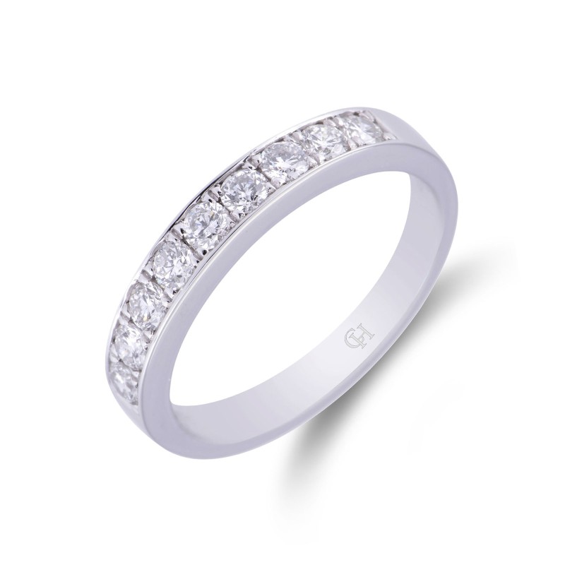Platinum Brilliant Cut 0.50ct Diamond Eternity Ring