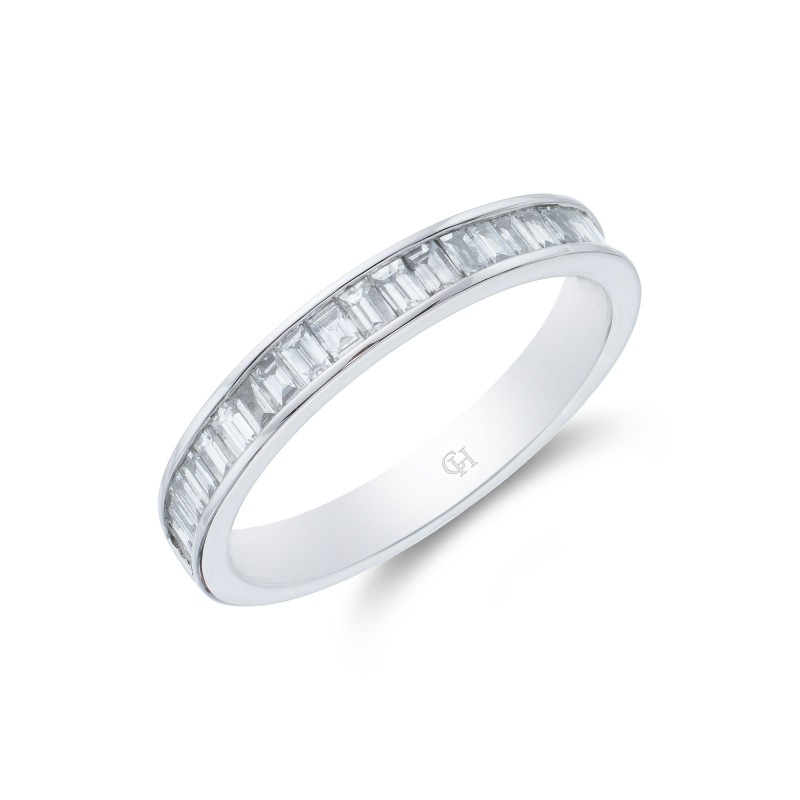Platinum Baguette Cut 0.65ct Diamond Eternity Ring