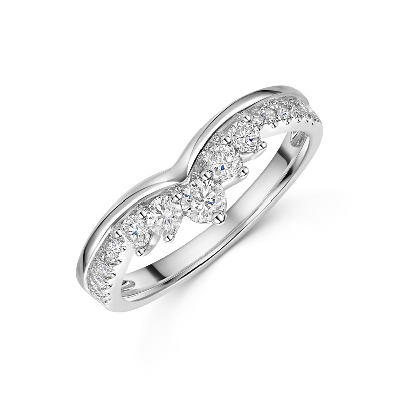 Platinum Round Brilliant 0.48ct Diamond Eternity Ring