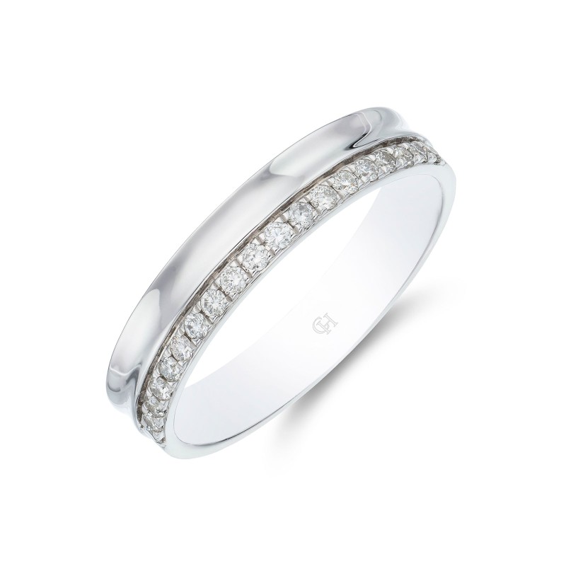9ct White Gold Brilliant Cut 0.20ct Diamond Eternity Ring