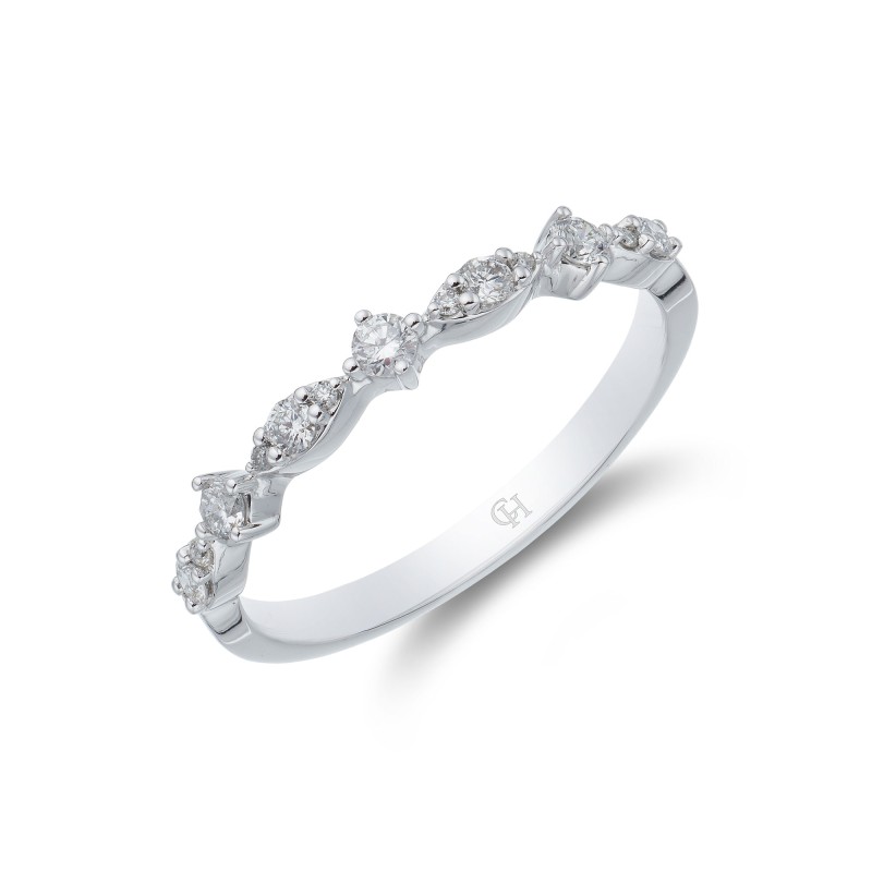 9ct White Gold Brilliant Cut 0.25ct Diamond Eternity Ring