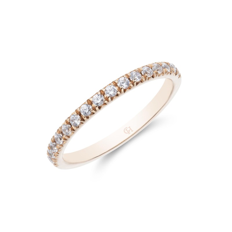 9ct Yellow Gold Round Brilliant Cut 0.25ct Diamond Eternity Ring