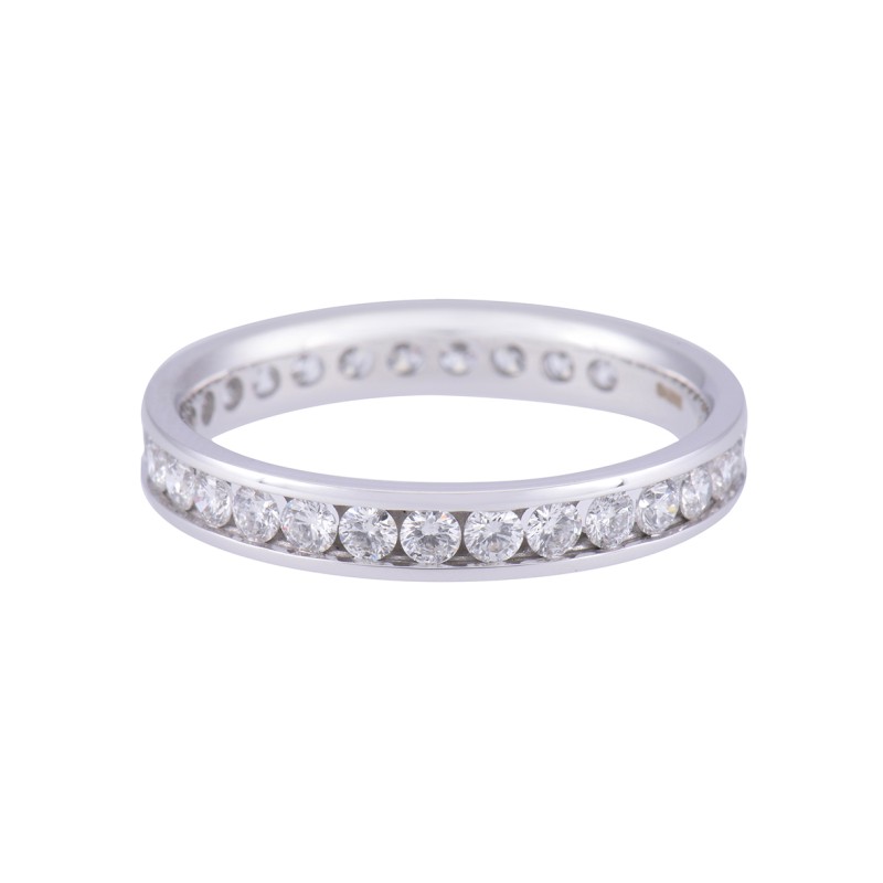 18ct White Gold Approx 1.00ct Round Brilliant Diamond Eternity Ring