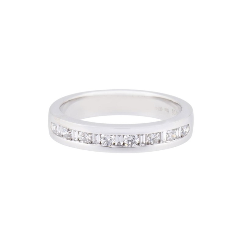 Palladium Approx 0.40ct Diamond Eternity Ring